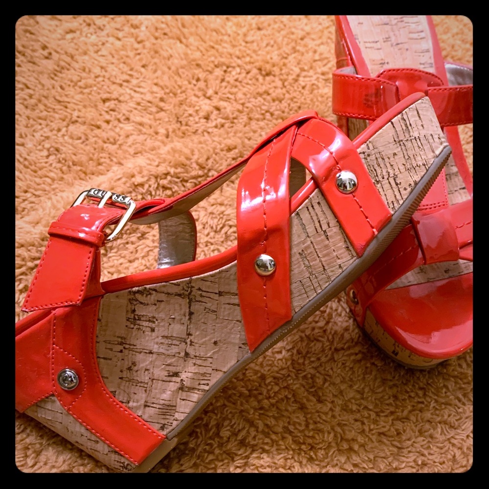 Orange Guess wedges